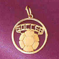 14K GOLD SPORT CHARM - SOCCER #6331