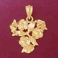 14K GOLD FLOWER CHARM #6689