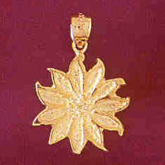 14K GOLD FLOWER CHARM #6695