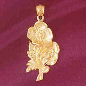 14K GOLD FLOWER CHARM #6698