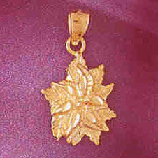 14K GOLD FLOWER CHARM #6701