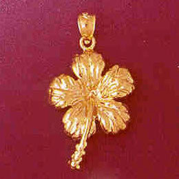 14K GOLD FLOWER CHARM #6743