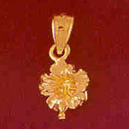 14K GOLD FLOWER CHARM #6746