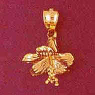 14K GOLD FLOWER CHARM #6748