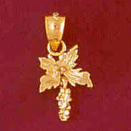 14K GOLD FLOWER CHARM #6749