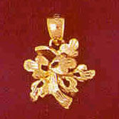 14K GOLD FLOWER CHARM #6750