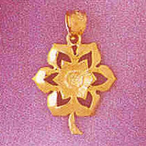 14K GOLD FLOWER CHARM #6762