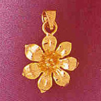 14K GOLD FLOWER CHARM #6763