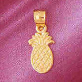 14K GOLD FRUIT CHARM - PINEAPPLE #6847