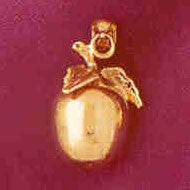 14K GOLD FRUIT CHARM - APPLE #6854