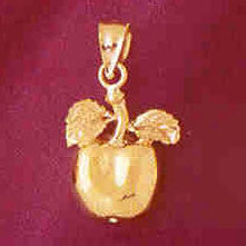 14K GOLD FRUIT CHARM - APPLE #6855