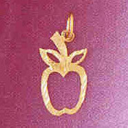 14K GOLD FRUIT CHARM - APPLE #6860