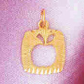 14K GOLD FRUIT CHARM - APPLE #6861