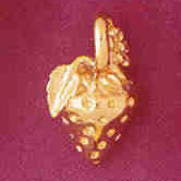 14K GOLD FRUIT CHARM - STRAWBERRY #6862