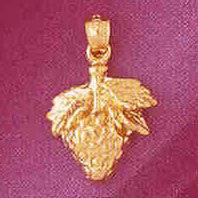 14K GOLD FRUIT CHARM - STRAWBERRY #6865