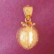 14K GOLD FRUIT CHARM - PLUM #6875