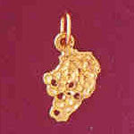 14K GOLD FRUIT CHARM - GRAPE #6878
