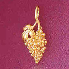 14K GOLD FRUIT CHARM - GRAPE #6879