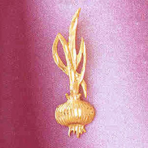 14K GOLD FOOD CHARM - ONION #6902