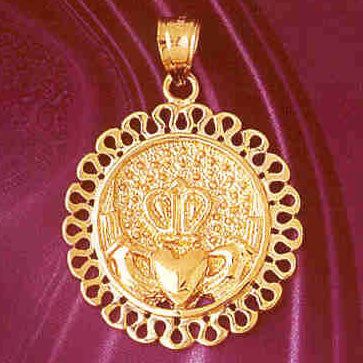 14K GOLD CLADDAH CHARM #7063