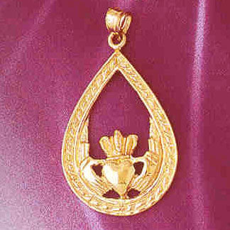 14K GOLD CLADDAH CHARM #7064