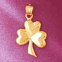 14K GOLD IRISH SHAMROCK CLADDAH CHARM #7074