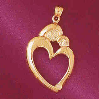 14K GOLD CLADDAH CHARM #7077