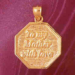 14K GOLD TALKING CHARM - TO MY MOTHER WITH LOVE #7154
