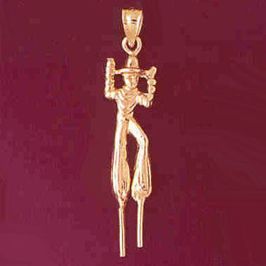 14K GOLD CHARM - CLOWN #7329