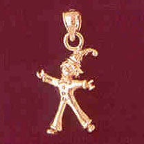 14K GOLD CHARM - CLOWN #7330