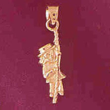 14K GOLD CHARM - CLOWN #7334