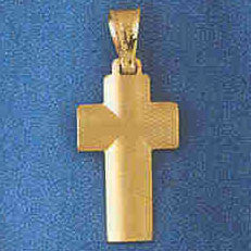 14K GOLD RELIGIOUS CHARM - CROSS #7359