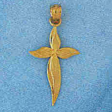 14K GOLD RELIGIOUS CHARM - CROSS #7721