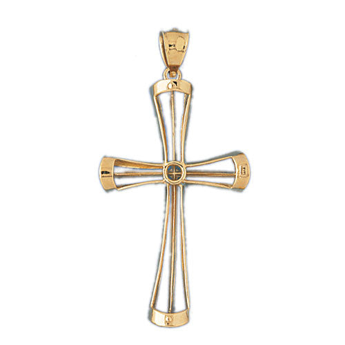 14K GOLD RELIGIOUS CHARM - CROSS #7862