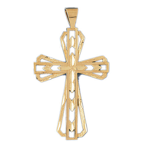 14K GOLD RELIGIOUS CHARM - CROSS #7863