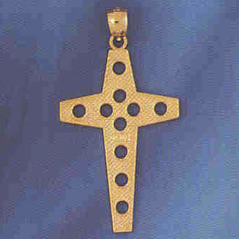 14K GOLD RELIGIOUS CHARM - CROSS #8078