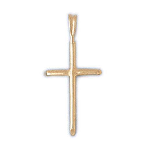 14K GOLD RELIGIOUS CHARM - SMALL CROSS #8193