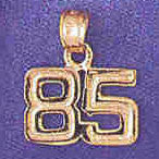 14K GOLD NUMERAL CHARM - 85 #9511
