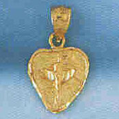 14K GOLD RELIGIOUS CHARM - MEDAL #8601
