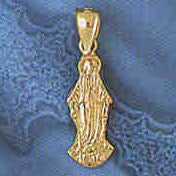 14K GOLD RELIGIOUS CHARM - MEDAL #8643