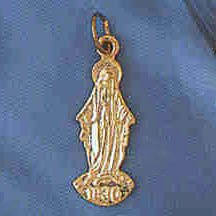 14K GOLD RELIGIOUS CHARM - MEDAL #8644