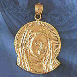 14K GOLD RELIGIOUS CHARM - MEDAL #8645