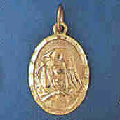 14K GOLD RELIGIOUS CHARM - MEDAL #8652