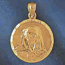 14K GOLD RELIGIOUS CHARM - MEDAL #8658