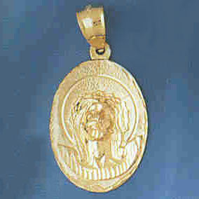 14K GOLD RELIGIOUS CHARM - MEDAL #8659
