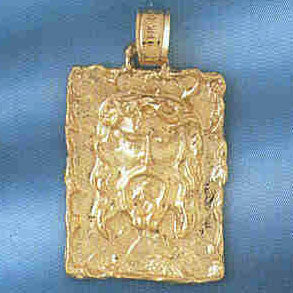 14K GOLD RELIGIOUS CHARM - MEDAL #8684