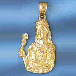 14K GOLD RELIGIOUS CHARM - MEDAL #8721