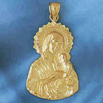 14K GOLD RELIGIOUS CHARM - MEDAL #8724