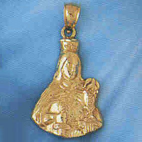 14K GOLD RELIGIOUS CHARM - MEDAL #8725