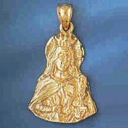 14K GOLD RELIGIOUS CHARM - MEDAL #8726